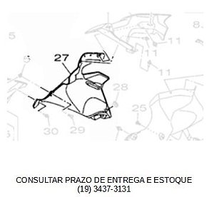 PAINEL INTERNO 2 DIREITO PARA YZF R15 2024 ORIGINAL YAMAHA (CONSULTAR PRAZO DE ENTREGA E ESTOQUE)