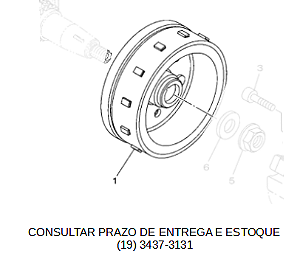 ROTOR DO MAGNETO PARA YZF R15 2024 ORIGINAL YAMAHA (CONSULTAR PRAZO DE ENTREGA E ESTOQUE)