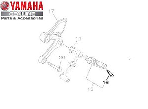 PINO PEDALEIRA PARA FZ25 FAZER 250 2018 E MT-09 ORIGINAL YAMAHA