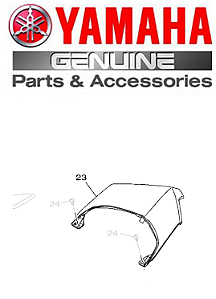 TAMPA LATERAL 05 - X-MAX 2021 ORIGINAL YAMAHA (CONSULTAR PRAZO DE ENTREGA E ESTOQUE)