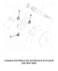 CORREDIÇA DA EMBREAGEM FLUO 2023 ATE 2025 ORIGINAL YAMAHA (CONSULTAR PRAZO DE ENTREGA E ESTOQUE)