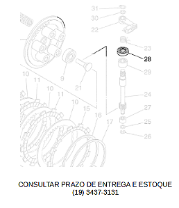 RETENTOR DE  EMBREAGEM PARA XT 660R 2005 ATE 2018 ORIGINAL YAMAHA (*CONSULTAR ESTOQUE E PRAZO DE ENTREGA*)
