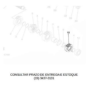 ENGRENAGEM MOTORA DA 2ª DO EIXO PRIMARIO  PARA XT 660R 2005 ATE 2018 ORIGINAL YAMAHA (CONSULTAR PRAZO DE ENTREGA E ESTOQUE)