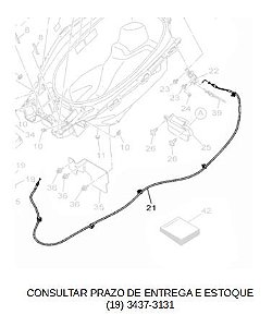 CABO DA TRAVA DO BANCO NMAX 160 2023 ORIGINAL YAMAHA (CONSULTAR PRAZO DE ENTREGA E ESTOQUE)