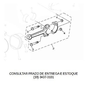 BIELA XMAX 2021 ATE 2023 ORIGINAL YAMAHA (CONSULTAR PRAZO DE ENTREGA E ESTOQUE)