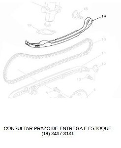 GUIA LIMITADORA 2 PARA XMAX 2021 ATE 2023 ORIGINAL YAMAHA (CONSULTAR PRAZO DE ENTREGA E ESTOQUE)