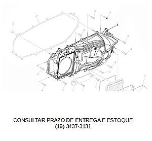 CARCAÇA DO CVT  XMAX 2021 ATE 2023 ORIGINAL YAMAHA (CONSULTAR PRAZO DE ENTREGA E ESTOQUE)