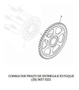 POLIA DA PARTIDA PARA XMAX 2021 ATE 2023 ORIGINAL YAMAHA (CONSULTAR PRAZO DE ENTREGA E ESTOQUE)