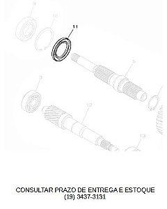 RETENTOR DO EIXO SECUNDARIO DA XMAX 2021 ATE 2023 ORIGINAL YAMAHA (CONSULTAR PRAZO DE ENTREGA E ESTOQUE)
