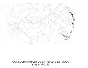 CABO DA TRAVA DO BANCO 2 XMAX 2021 ATE 2023 ORIGINAL YAMAHA (CONSULTAR PRAZO DE ENTREGA E ESTOQUE)