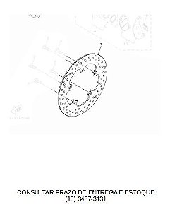 DISCO DE FREIO DIANTEIRO XMAX 2021 ATE 2023 ORIGINAL YAMAHA (CONSULTAR PRAZO DE ENTREGA E ESTOQUE)