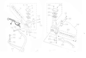 ALAVANCA DIREITA OU MANETE DE FREIO PARA XMAX 2021 ATE 2023 ORIGINAL YAMAHA (*CONSULTAR ESTOQUE E PRAZO DE ENTREGA*)