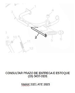 EIXO DO CAVALETE CENTRAL PARA NMAX 160 2021 ATE 2023 ORIGINAL YAMAHA (CONSULTAR PRAZO DE ENTREGA E ESTOQUE)