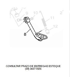 CAVALETE LATERAL NMAX 160 2021 ATE 2023 ORIGINAL YAMAHA (PRAZO DE ENTREGA E ESTOQUE)