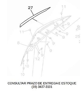 ADESIVOS LADO DIREITO DA RABETA FLUO 125 2025 ORIGINAL YAMAHA (CONSULTAR PRAZO DE ENTREGA E ESTOQUE)
