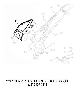 PAINEL 2 DA TAMPA LATERAL PARA FZ 15 2023 E 2024 ORIGINAL YAMAHA (CONSULTAR PRAZO DE ENTREGA E ESTOQUE)
