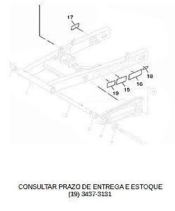 ETIQUETAS DO GARFO TRASEIRO FZ 15 2023 E 2024 ORIGINAL YAMAHA (CONSULTAR PRAZO DE ENTREGA E ESTOQUE)