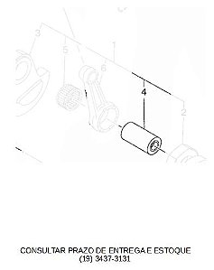 PINO DO VIRABREQUIM PARA XT 660R 2005 ATE 2018 ORIGINAL YAMAHA (CONSULTAR PRAZO DE ENTREGA E ESTOQUE)