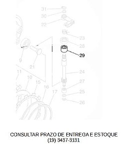 ROLAMENTO DA HASTE DA EMBREAGEM PARA XT 660R 2005 ATE 2018 ORIGINAL YAMAHA (CONSULTAR PRAZO DE ENTREGA E ESTOQUE)