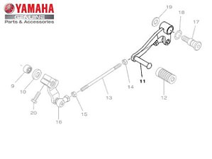 PEDAL DE CAMBIO MT-03 e YZF R3 ORIGINAL YAMAHA