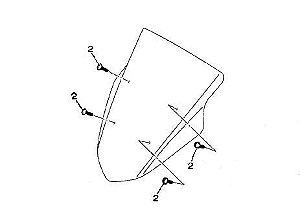 PARAFUSO DO PARABRISA DA NMAX 160 - UNIDADE ORIGINAL YAMAHA