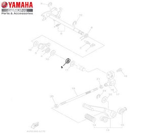 RETENTOR DE OLEO ( SD 12-22-5 HS ) DO EIXO DE MARCHA DA XVS650 DRAG STAR , FAZER 600 , MT-09 , YZF-R1 , TTR230 ORIGINAL YAMAHA