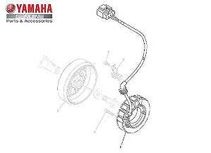 ESTATOR CONJUNTO PARA XTZ 1200 TÉNÉRÉ DE 2012 ATÉ 2017 ORIGINAL YAMAHA