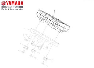 MEDIDOR CONJUNTO OU PAINEL PARA MT-07 STD SEM ABS 2016 E 2017 ORIGINAL YAMAHA