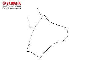 BOLHA PARABRISA PARA XT660R 2005 a 2018 ORIGINAL YAMAHA (CONSULTAR PRAZO DE ENTREGA E ESTOQUE)