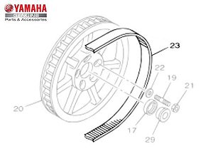 CORREIA DENTADA PARA MIDNIGHT STAR 950 ORIGINAL YAMAHA