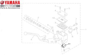 INTERRUPTOR DE FREIO DA FAZER 250 2006 A 2010 ORIGINAL YAMAHA