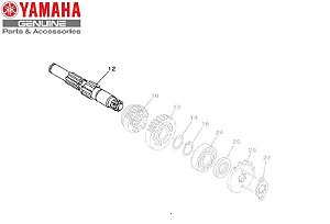 EIXO SECUNDARIO DO PINHÃO PARA FAZER 150 E FACTOR 150 ORIGINAL YAMAHA