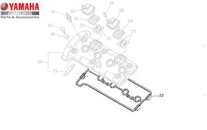 GAXETA ( JUNTA ) DA TAMPA DO CABEÇOTE DA YZF R-1 ATÉ 2006 ORIGINAL YAMAHA