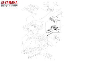 LUZ DA LICENÇA CONJUNTO PARA XTZ250X LANDER MOTARD 2008 A 2010 ORIGINAL YAMAHA