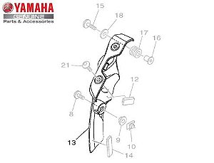 SUPORTE DIREITO DO FAROL DIANTEIRO PARA MT-07 2015 A 2018 ORIGINAL YAMAHA