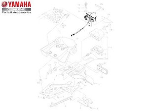 LANTERNA TRASEIRA CONJUNTO XTZ 250 X LANDER 2008/10 ORIGINAL YAMAHA