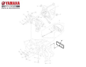 REFLETOR TRASEIRO PARA FAZER 250, XJ6 F/N, MT-09,YBR150 , YS150 ,FAZER 600 ORIGINAL YAMAHA