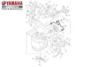 CHICOTE DO FAROL DIANTEIRO PARA MT 09 2015 E 2018 ORIGINAL YAMAHA