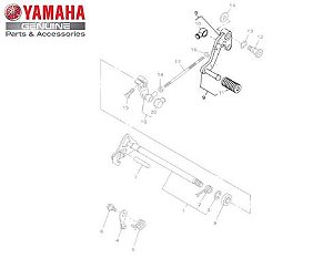 PEDAL DE CÂMBIO CONJUNTO YS FAZER 250 2006 Á 2011 ORIGINAL.