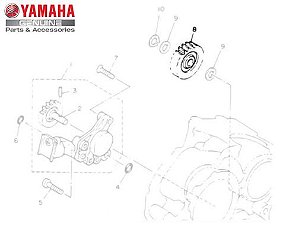 ENGRENAGEM DA BOMBA DE ÓLEO PARA XVS 250 VIRAGO ORIGINAL YAMAHA