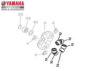 KIT 6 PEÇAS CONTRAPESO ( ROLETE ) DA EMBREAGEM PARA NEO 125 2017 ATE 2020 ORIGINAL YAMAHA