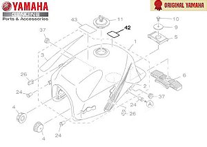 ETIQUETA DE ATENÇÃO 1 PARA VÁRIOS MODELO ORIGINAL YAMAHA