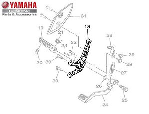 SUPORTE DO ESTRIBO DIANTEIRO DIRETO PARA YZF-R3 E MT-03 ORIGINAL YAMAHA