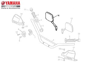 ESPELHO RETROVISOR DIREITO PARA XT600 E ORIGINAL YAMAHA