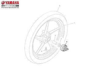 ENGRENAGEM DO VELOCIMETRO YBR125 FACTOR ORIGINAL YAMAHA