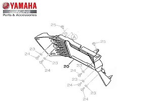 DUTO DE AR 1 DO RADIADOR PARA MT-03 ORIGINAL YAMAHA