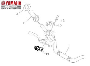 CAPA INFERIOR DA MANOPLA PARA MT 07 ORIGINAL YAMAHA