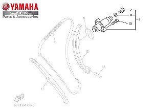 TENSIONADOR DA CORRENTE DE COMANDO PARA FZ6-S e FZ6-N ORIGINAL YAMAHA