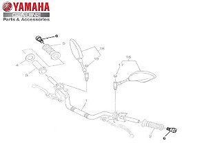 TERMINAÇÃO DA MANOPLA OU PESO DE GUIDÃO PARA MT-07 ORIGINAL YAMAHA