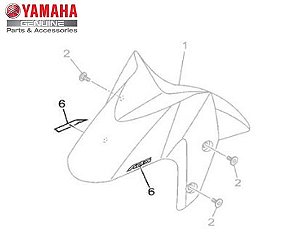 EMBLEMA ABS PARA NMAX 160 2018 /FLUO 2023 e 2024/FZ25 NOVA FAZER 250 2018 E 2019 ORIGINAL YAMAHA